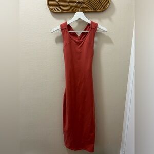Lululemon picnic play dress brick rose / orange size 8